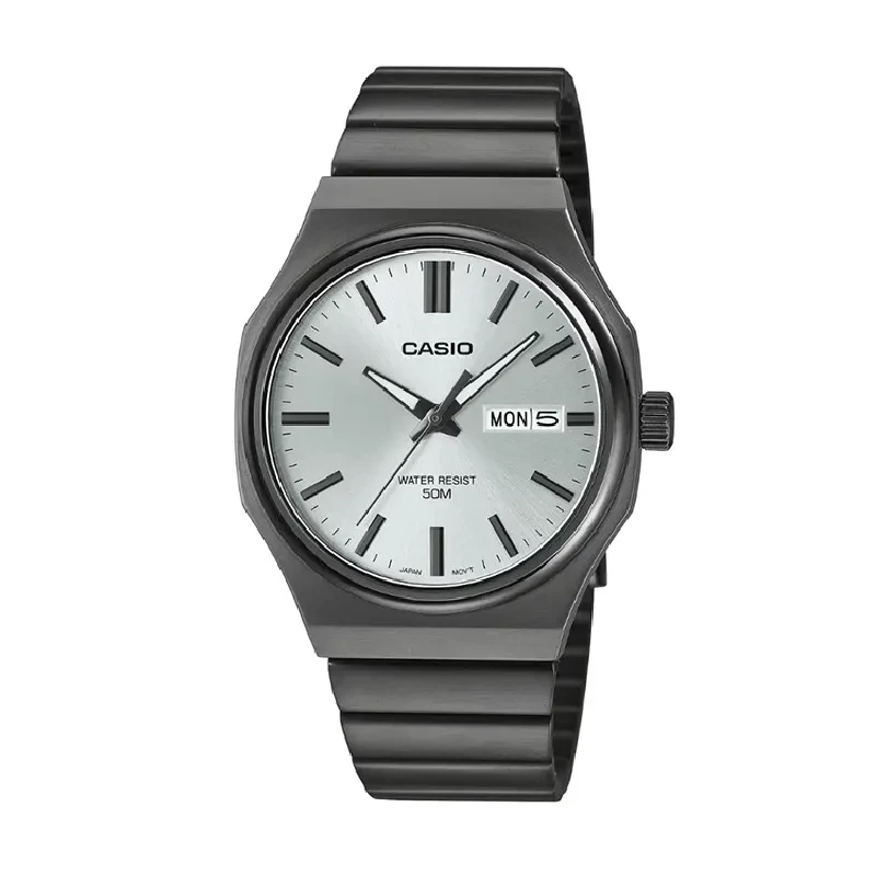 Casio Enticer Silver Dial Classic Men's Watch- MTP-E735B-7AV